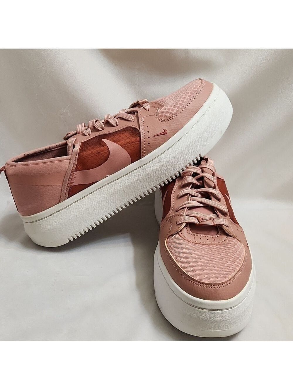 Nike Court Vision Alta TXT In Rust Pink Canyon Pink Sneakers (W Size 9.5)